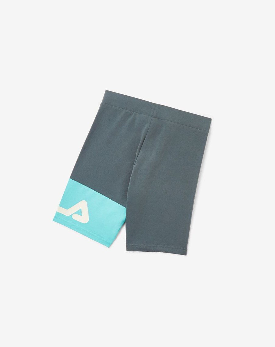 Fila Kaira Bike Shorts Niebieskie Turkusowe | LCBMY-4529