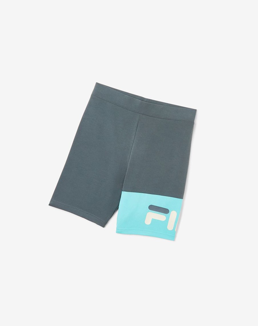 Fila Kaira Bike Shorts Niebieskie Turkusowe | LCBMY-4529