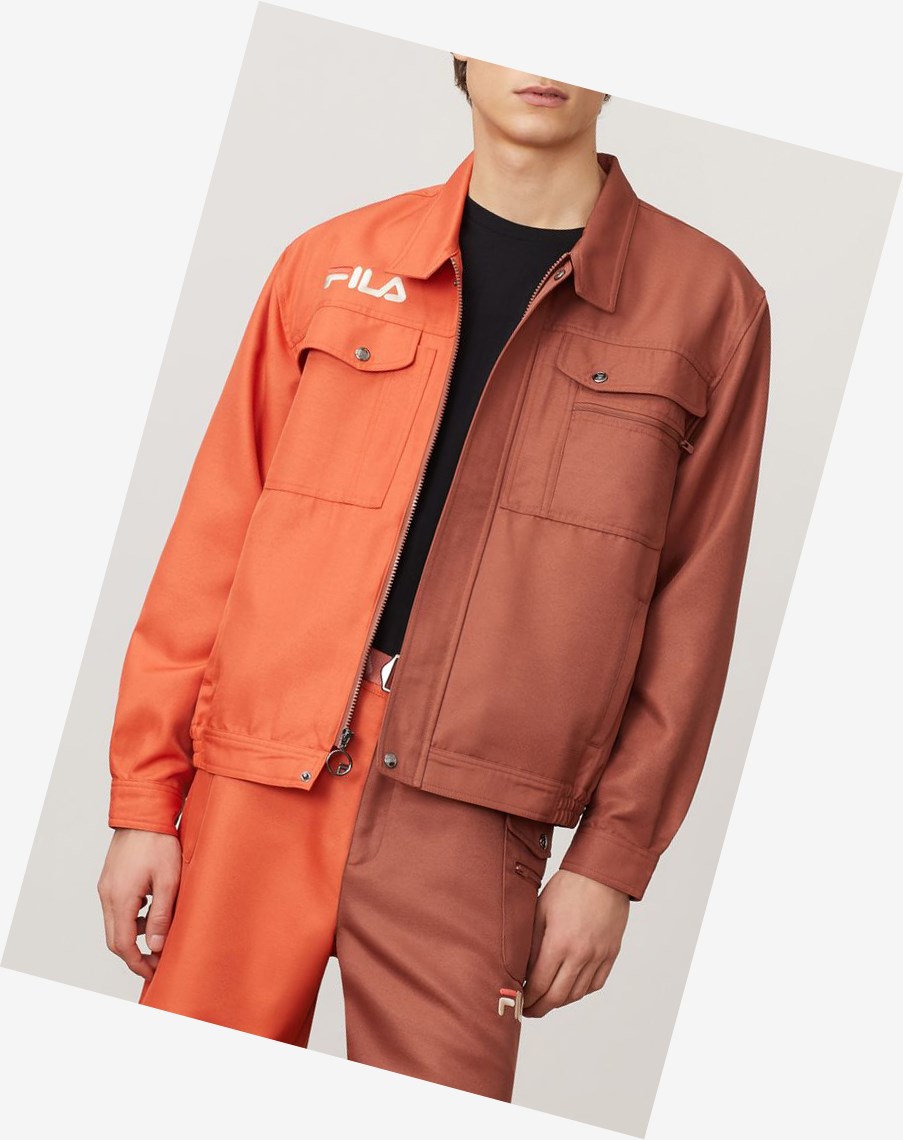 Fila Kalyke Jacket Maho/Chili/Cemt | OABER-9012