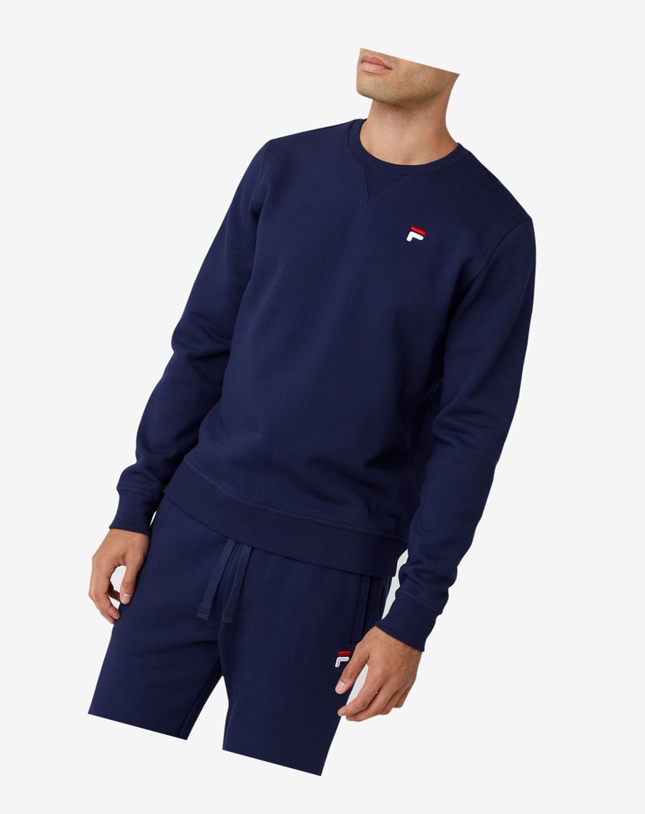 Fila Kieve Sweatshirt 410 Peacoat | ZANBG-4315