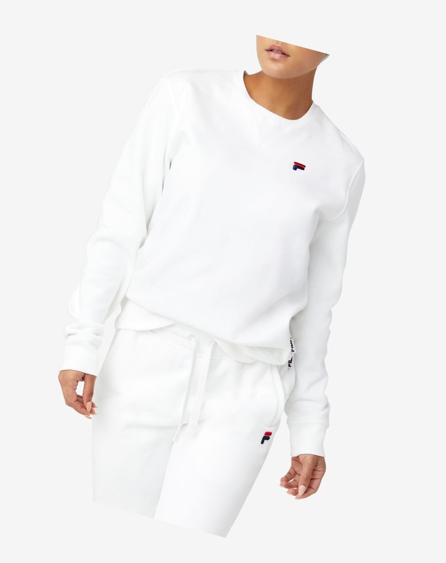 Fila Kieve Sweatshirt Białe | CWRYG-8510