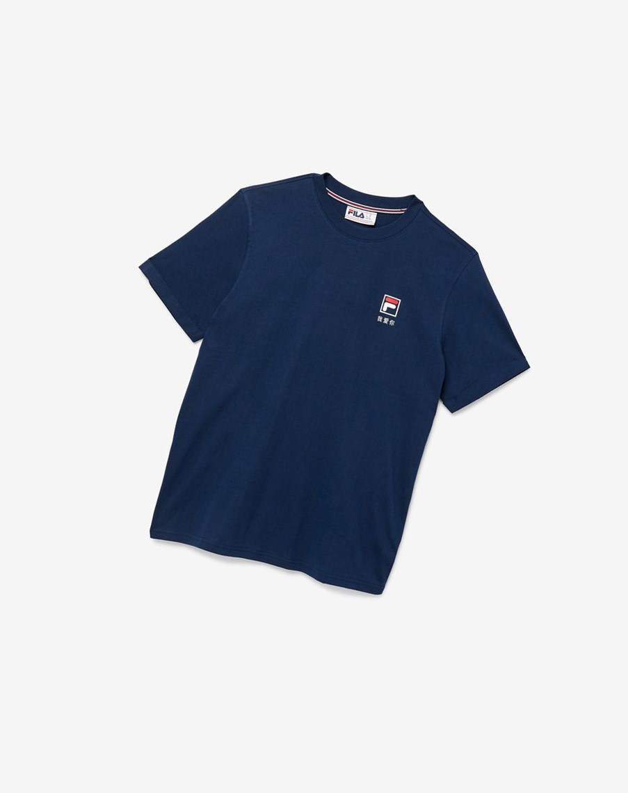 Fila Kildare Tee Białe Czerwone | SDVUH-0789