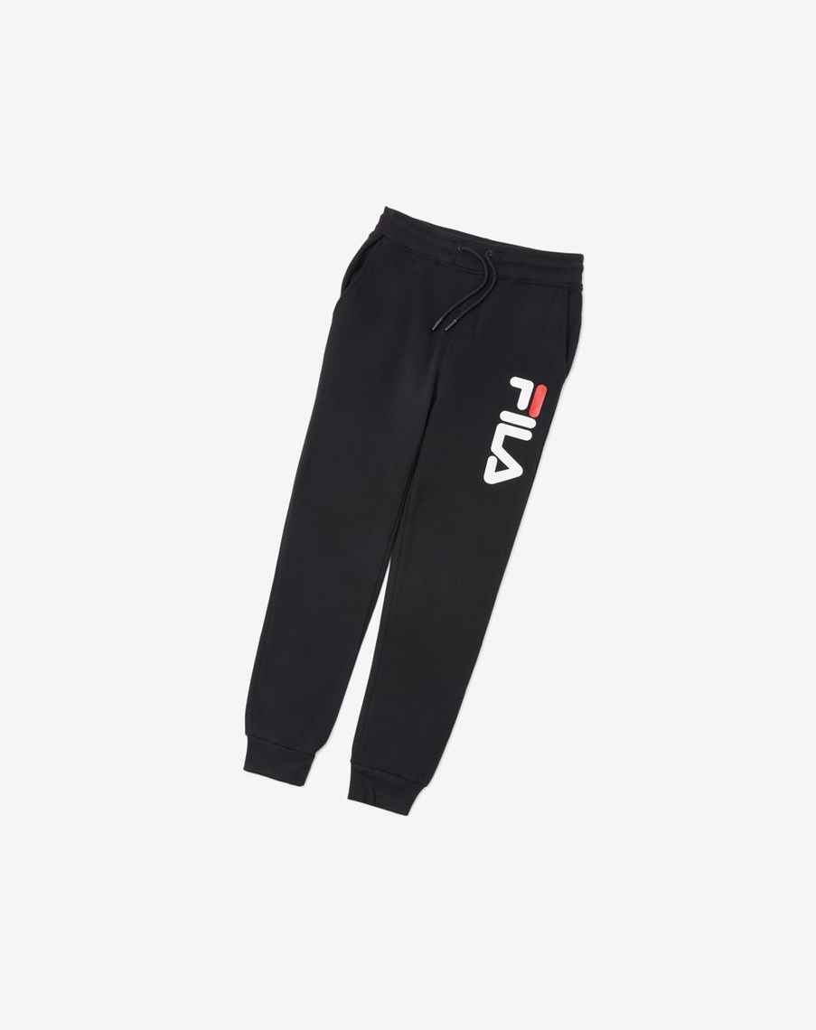 Fila Klasyczne Jogger Czarne | DUWLI-0467