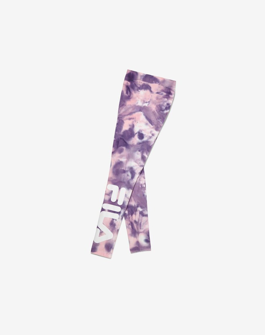 Fila Laila Tie Dye Legging Różowe | BOKWQ-7439