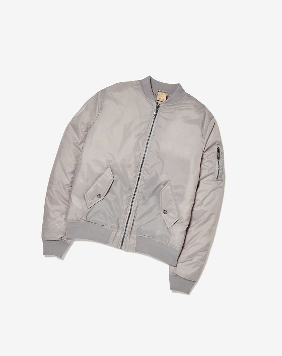 Fila Lau Bomber Jacket 289 Ash | HSYCB-2736