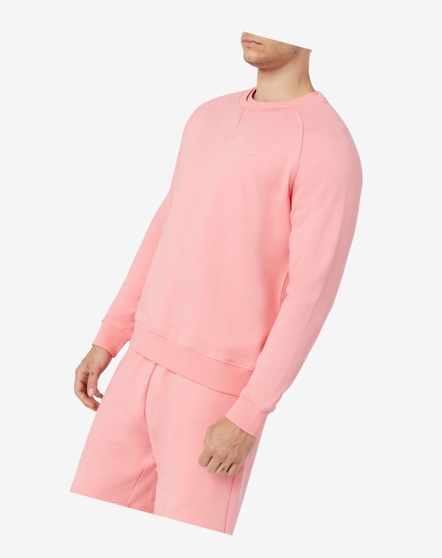 Fila Logan Crewneck 681 Strawberry Ice | IHXKA-2736