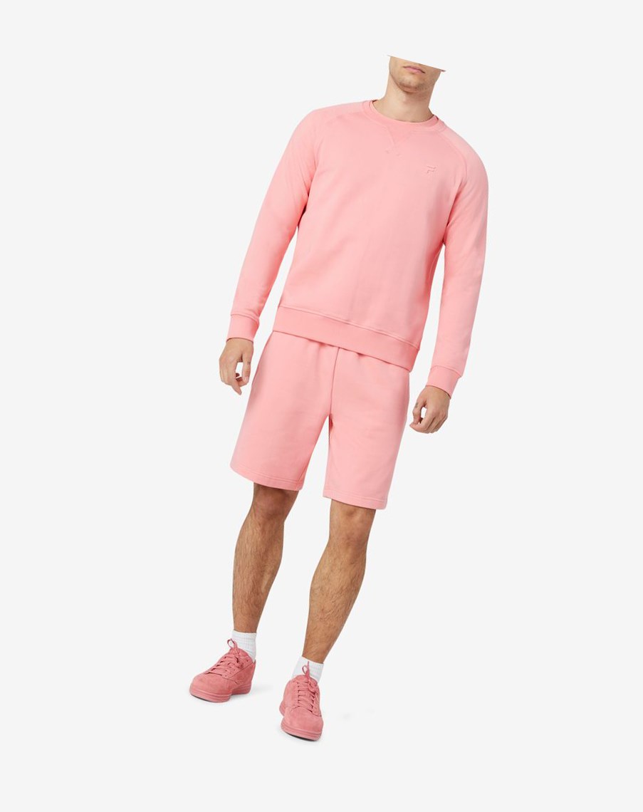 Fila Logan Crewneck 681 Strawberry Ice | IHXKA-2736