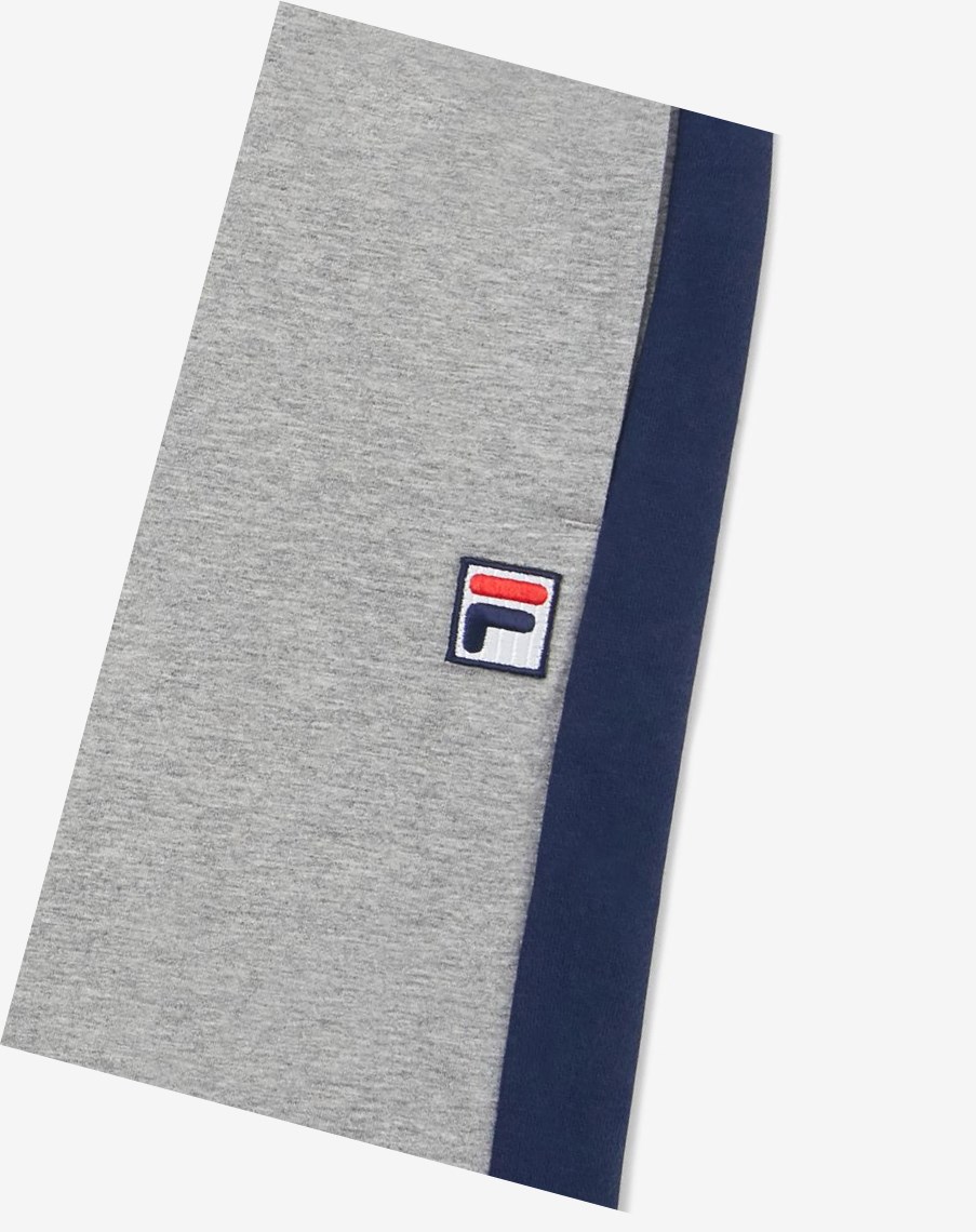 Fila Logo Krótkie Szare | EJXRC-3067