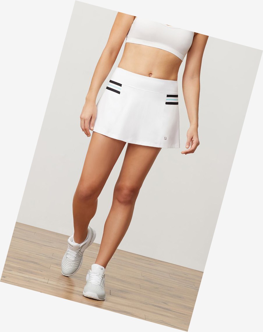 Fila Love Game Skort Białe | CVMHS-6753