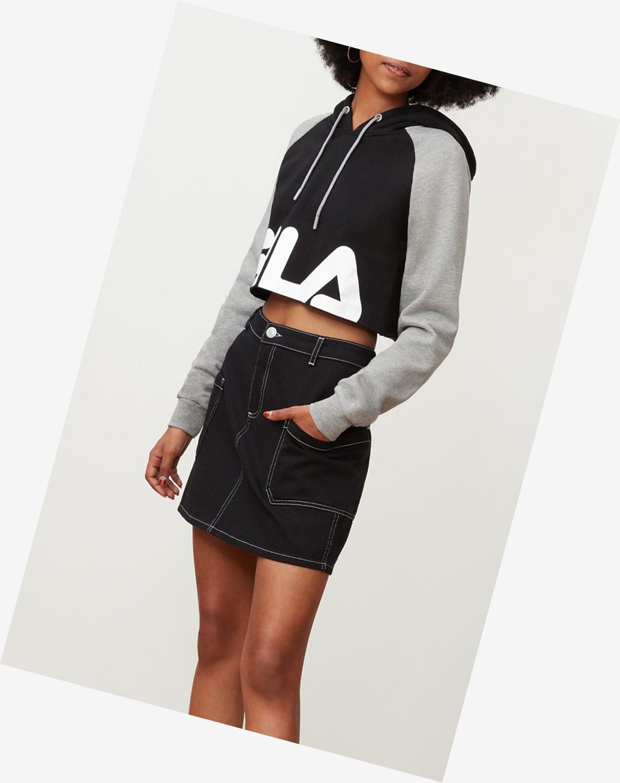 Fila Luciana Hoody Blk/Lgrym/Wht | GMHNF-3051