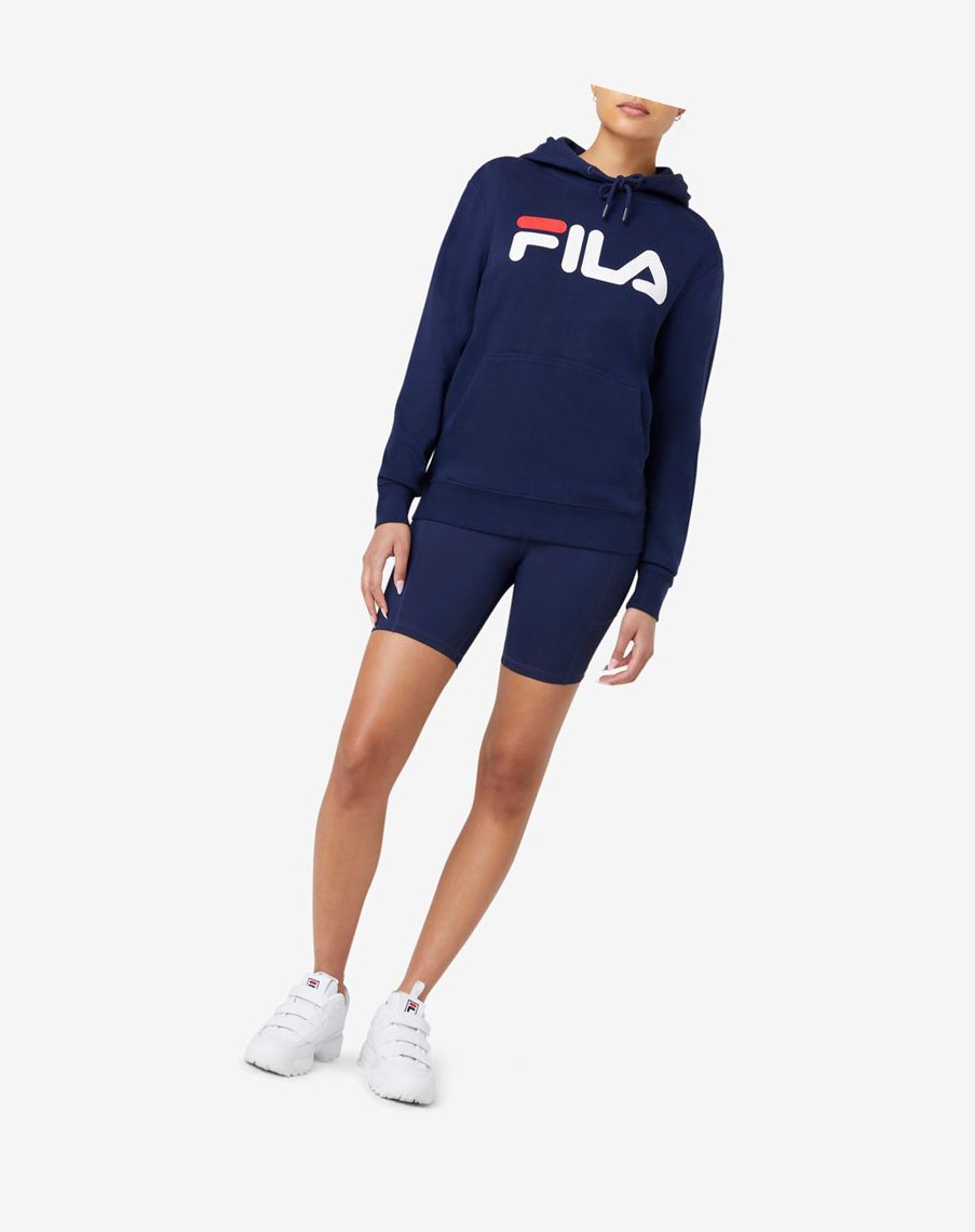 Fila Lucy Hoodie Białe | PNVQZ-5329