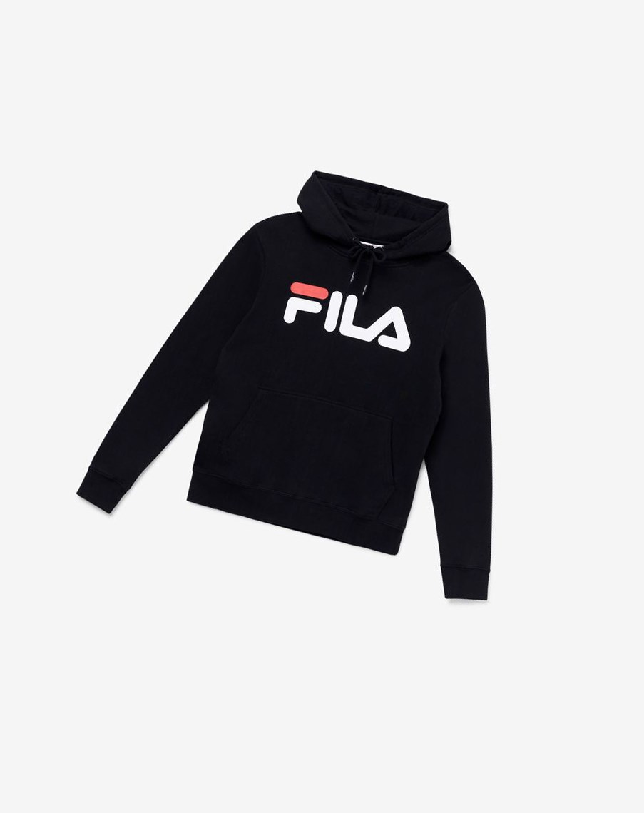 Fila Lucy Hoodie Czarne Białe | NDQTO-5064