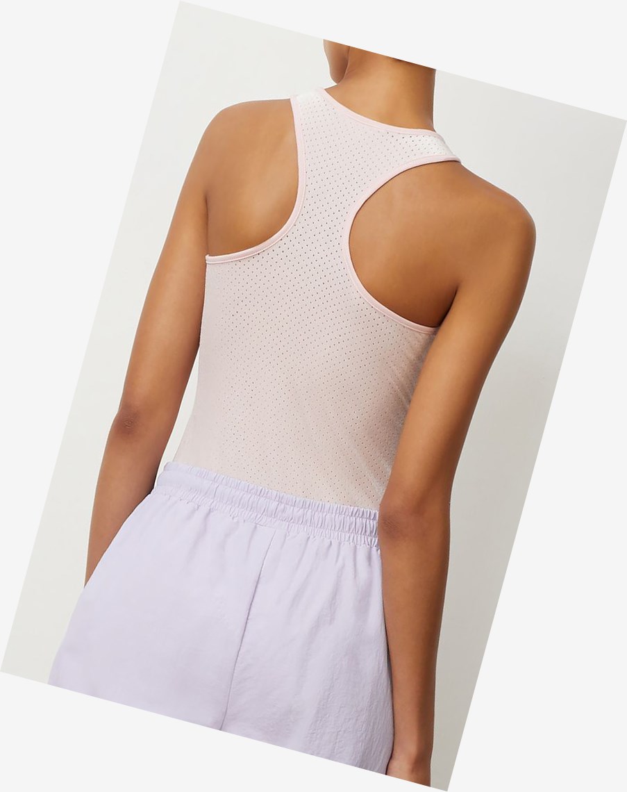 Fila Lupita Racerback Bodysuit Pkchk/Wht/Pban | GVJUW-5103