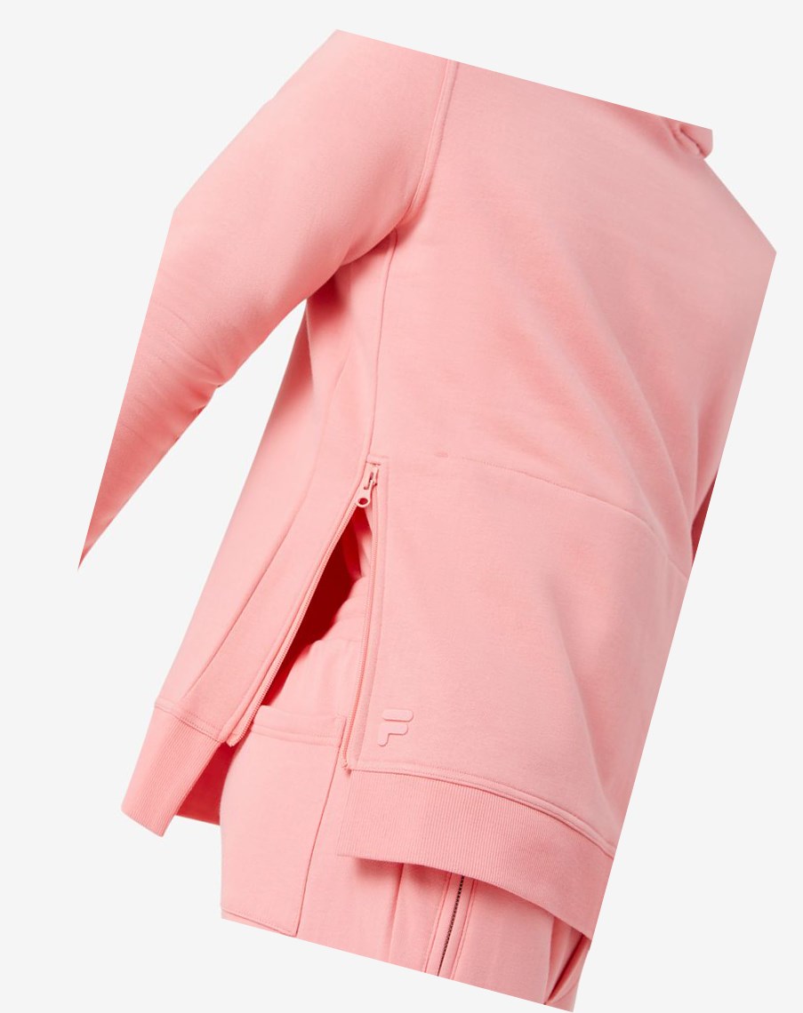 Fila Maddox Pullover Hoodie 681 Strawberry Ice | EDBFH-6453