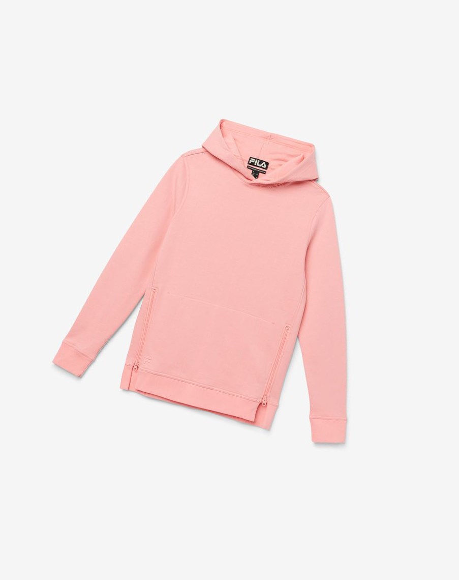 Fila Maddox Pullover Hoodie 681 Strawberry Ice | EDBFH-6453