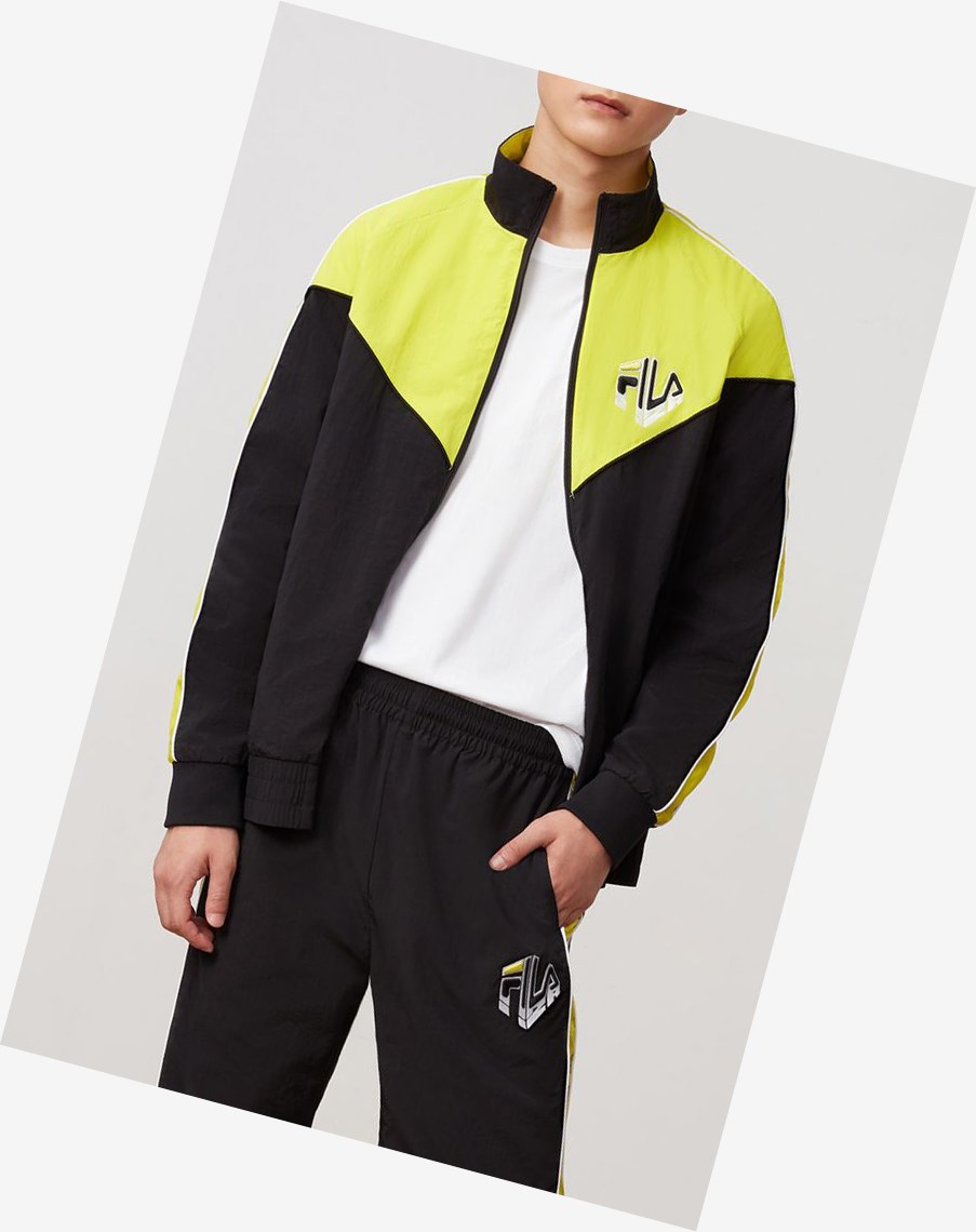 Fila Malcom Track Suit Jacket Blk/Sulph | MJBIK-8127