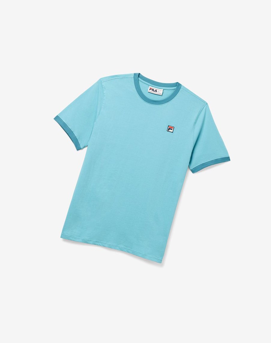 Fila Marconi Ringer Tee Niebieskie | ENKVA-0273