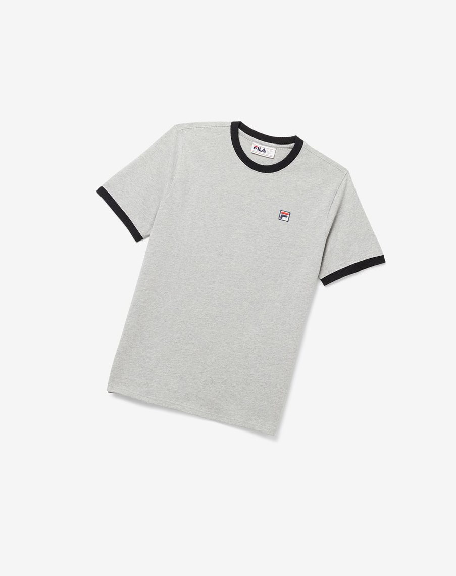 Fila Marconi Ringer Tee Szare | IJMAK-7816