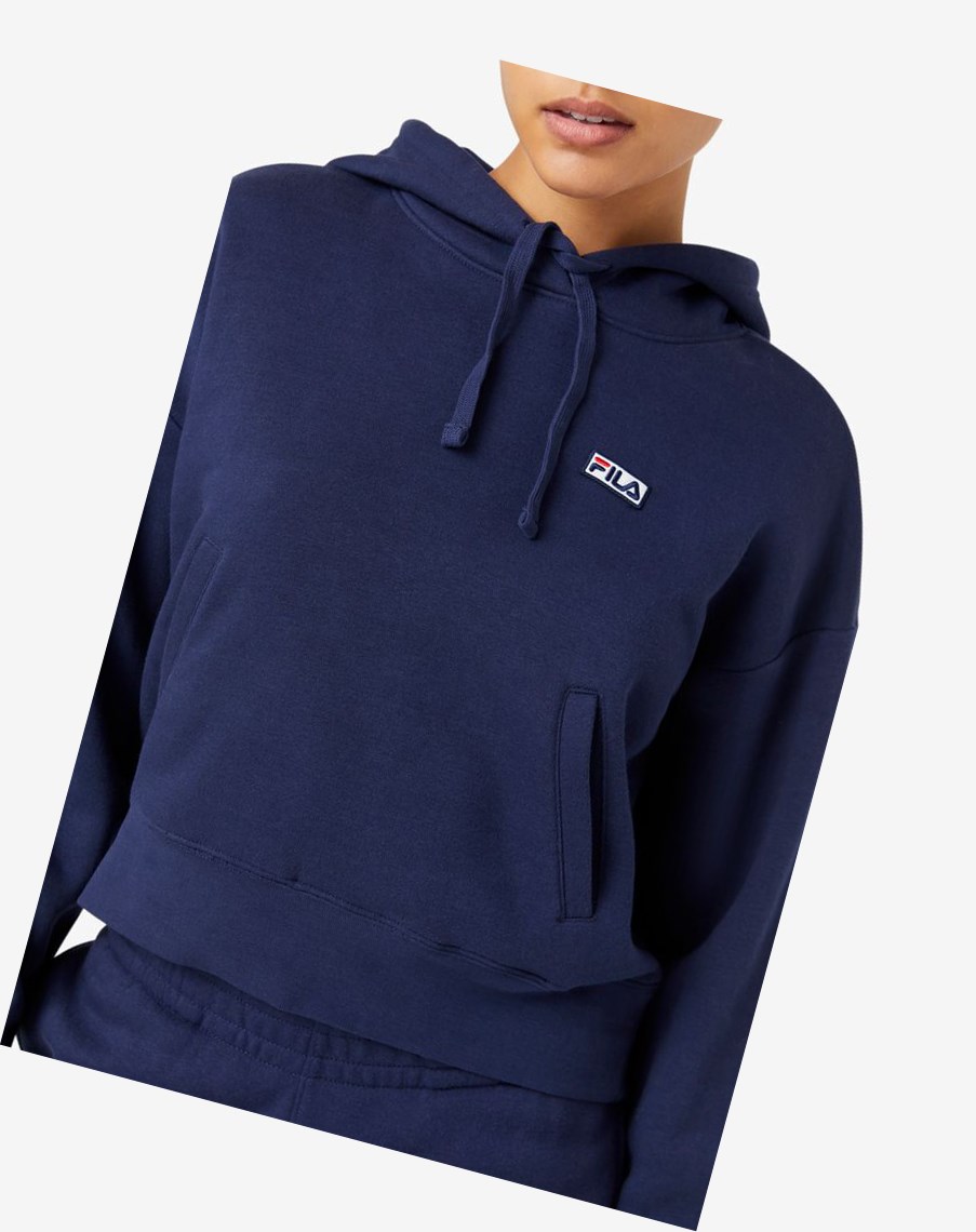 Fila Marina Hoodie 410 Peacoat | KMOBR-0536