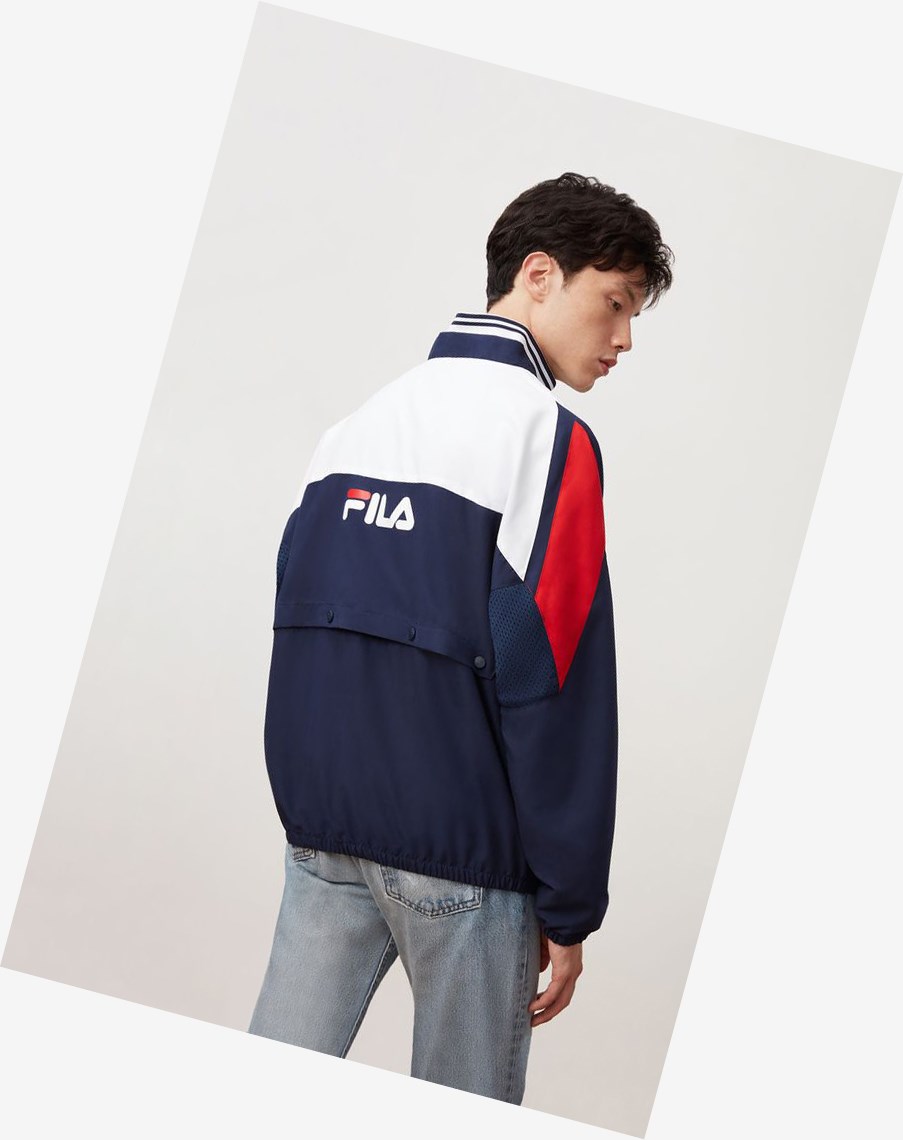 Fila Marty Windjacket Peac/Wht/Cred | ARQBH-6470