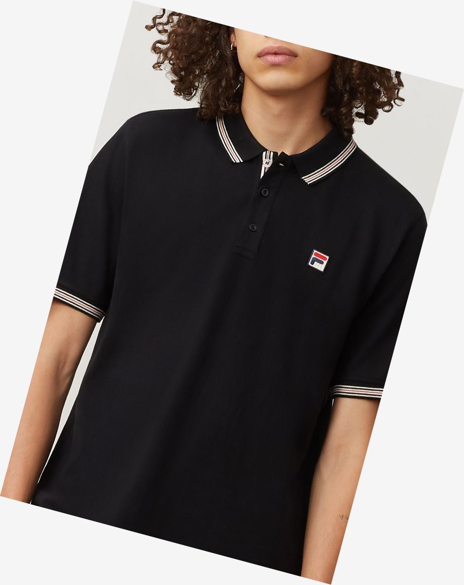 Fila Matcho 3 Polo Czarne | UVYCO-2865