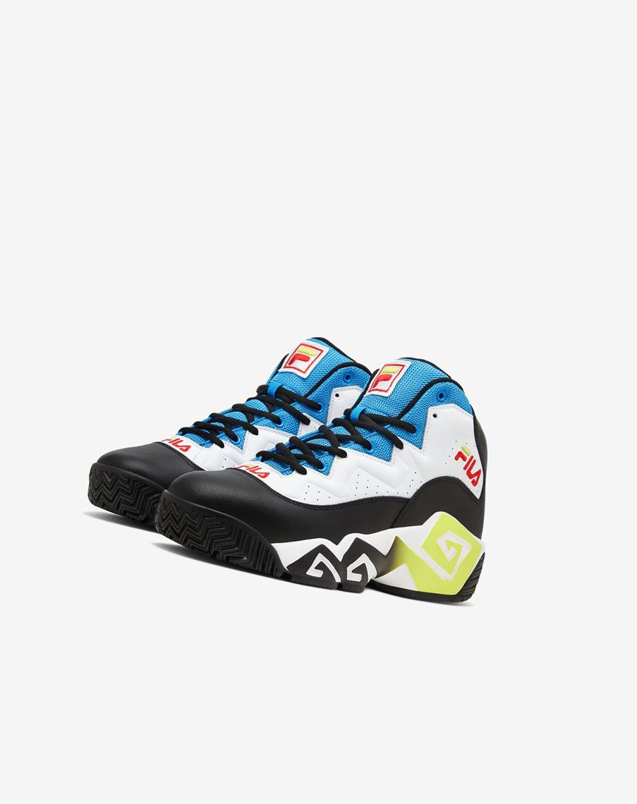 Fila Mb Sneakers Białe Czarne Niebieskie | VONAQ-3482