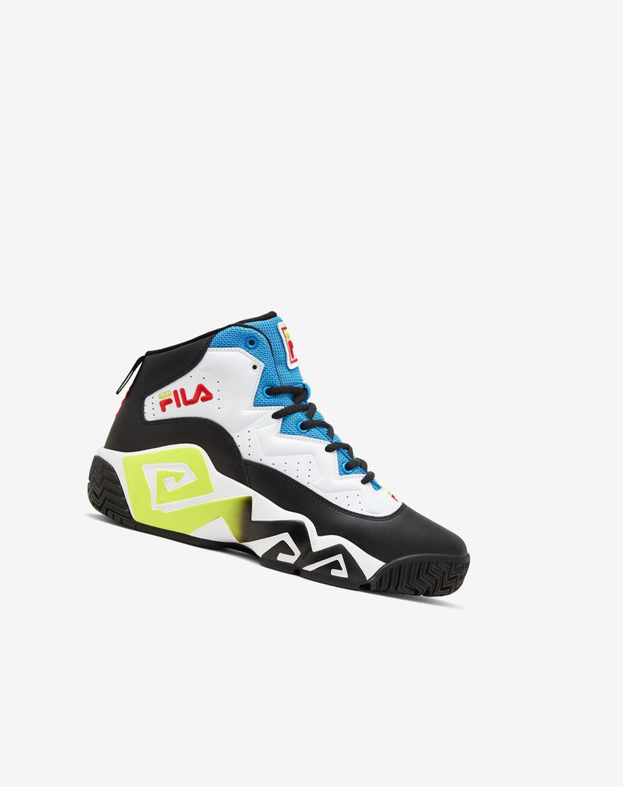 Fila Mb Sneakers Białe Czarne Niebieskie | VONAQ-3482