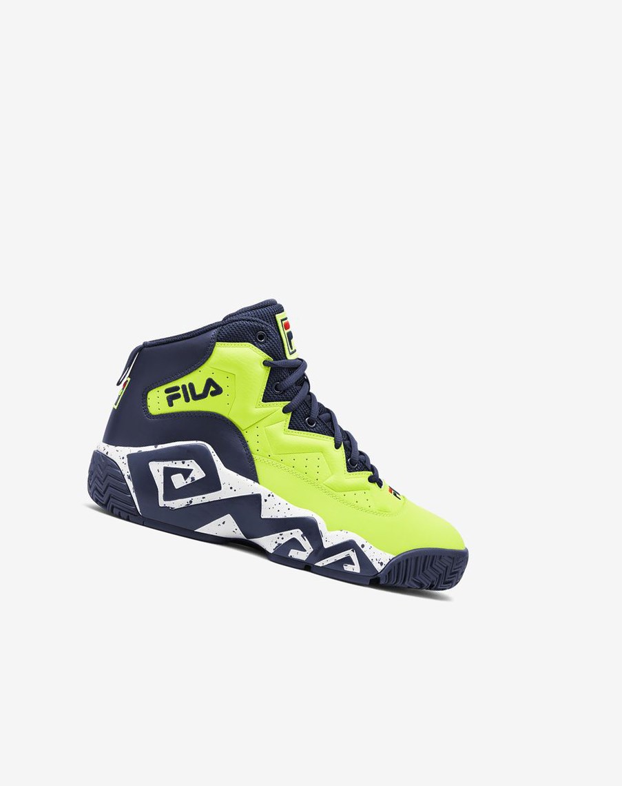 Fila Mb Sneakers Żółte Granatowe Białe | NTFXC-5643