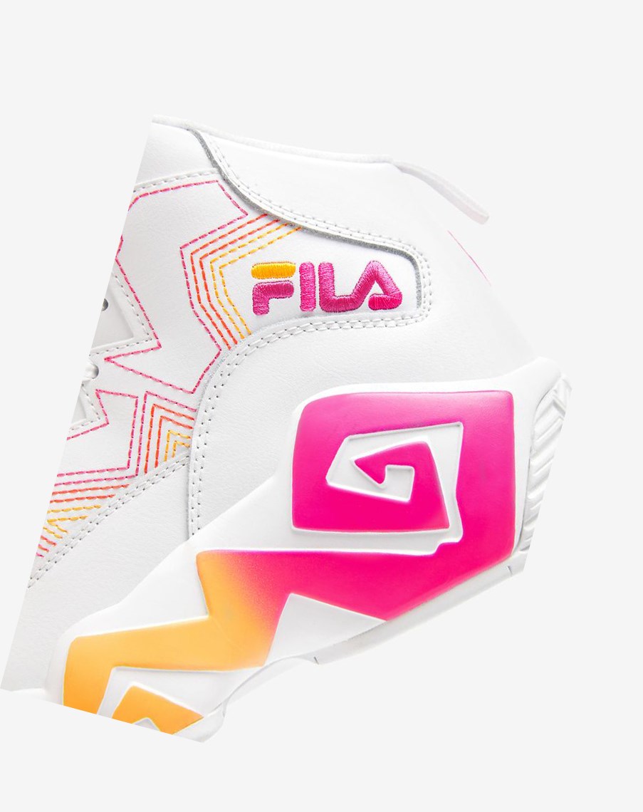 Fila Mb Stitch Sneakers Białe Różowe Pomarańczowe | LVORC-0574