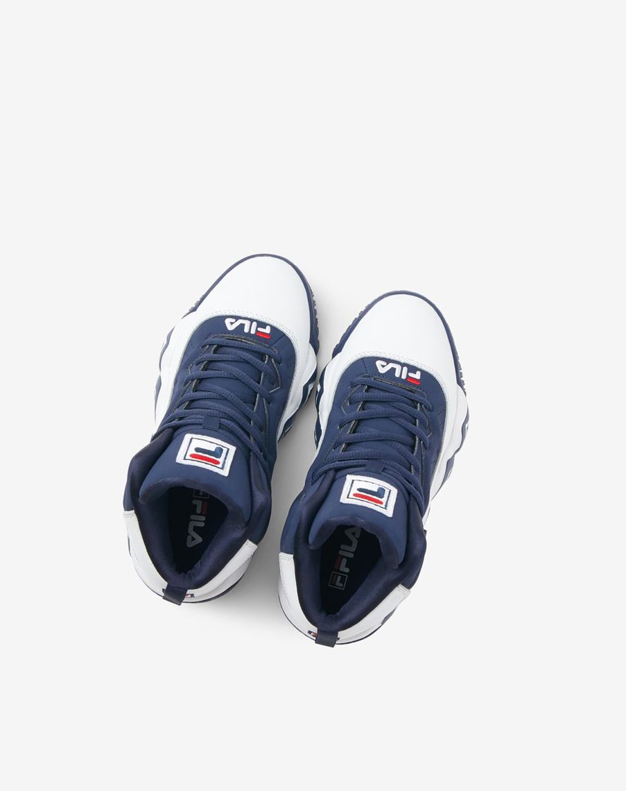 Fila Mb Tenisa Shoes Białe Granatowe Czerwone | TRXBK-9640