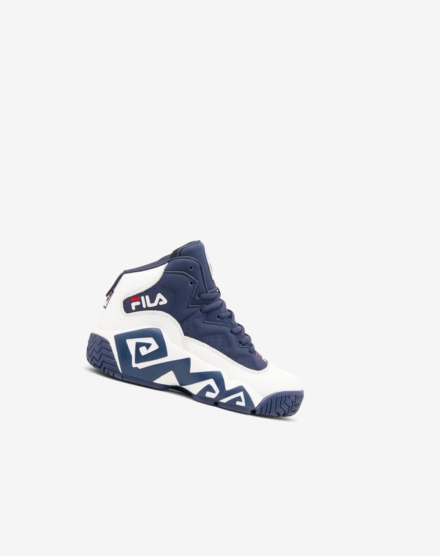 Fila Mb Tenisa Shoes Białe Granatowe Czerwone | TRXBK-9640