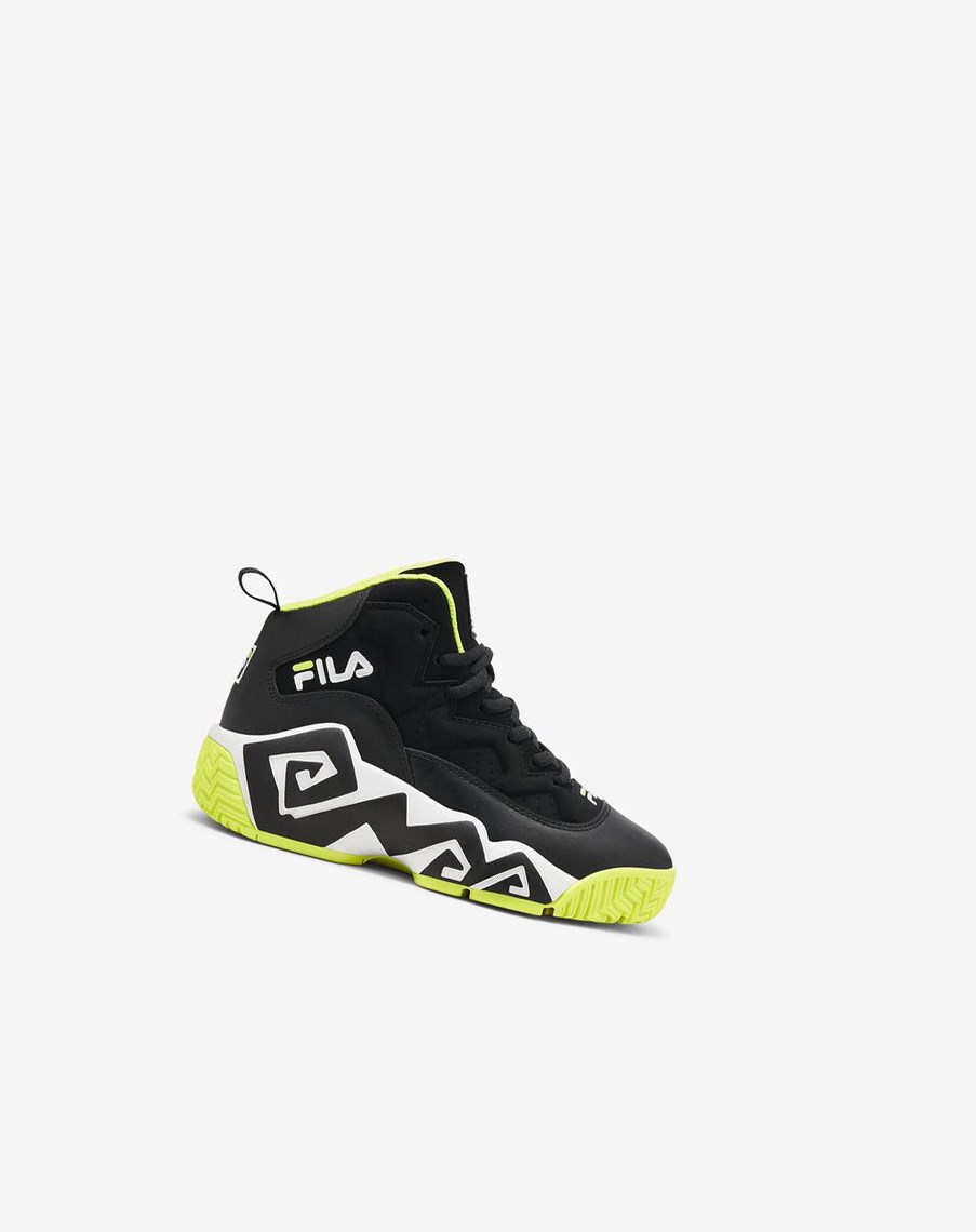 Fila Mb Tenisa Shoes Blk/Sfty/Wht | BRLQW-8732