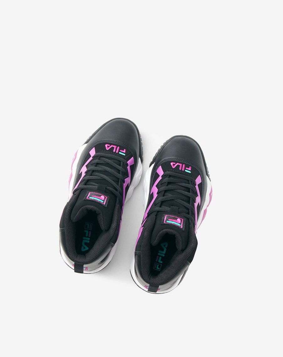 Fila Mb Tenisa Shoes Czarne Fioletowe Kwiaty Białe | QEXVF-0759