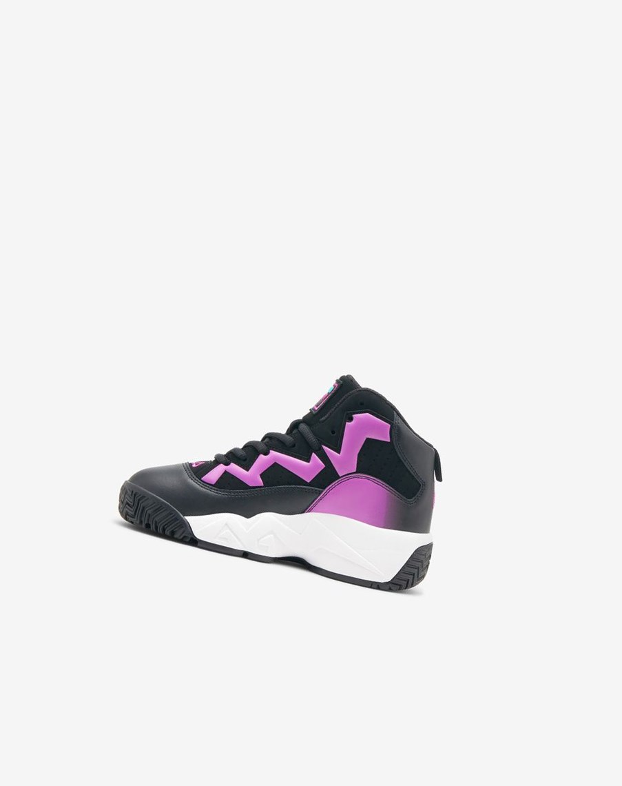 Fila Mb Tenisa Shoes Czarne Fioletowe Kwiaty Białe | QEXVF-0759