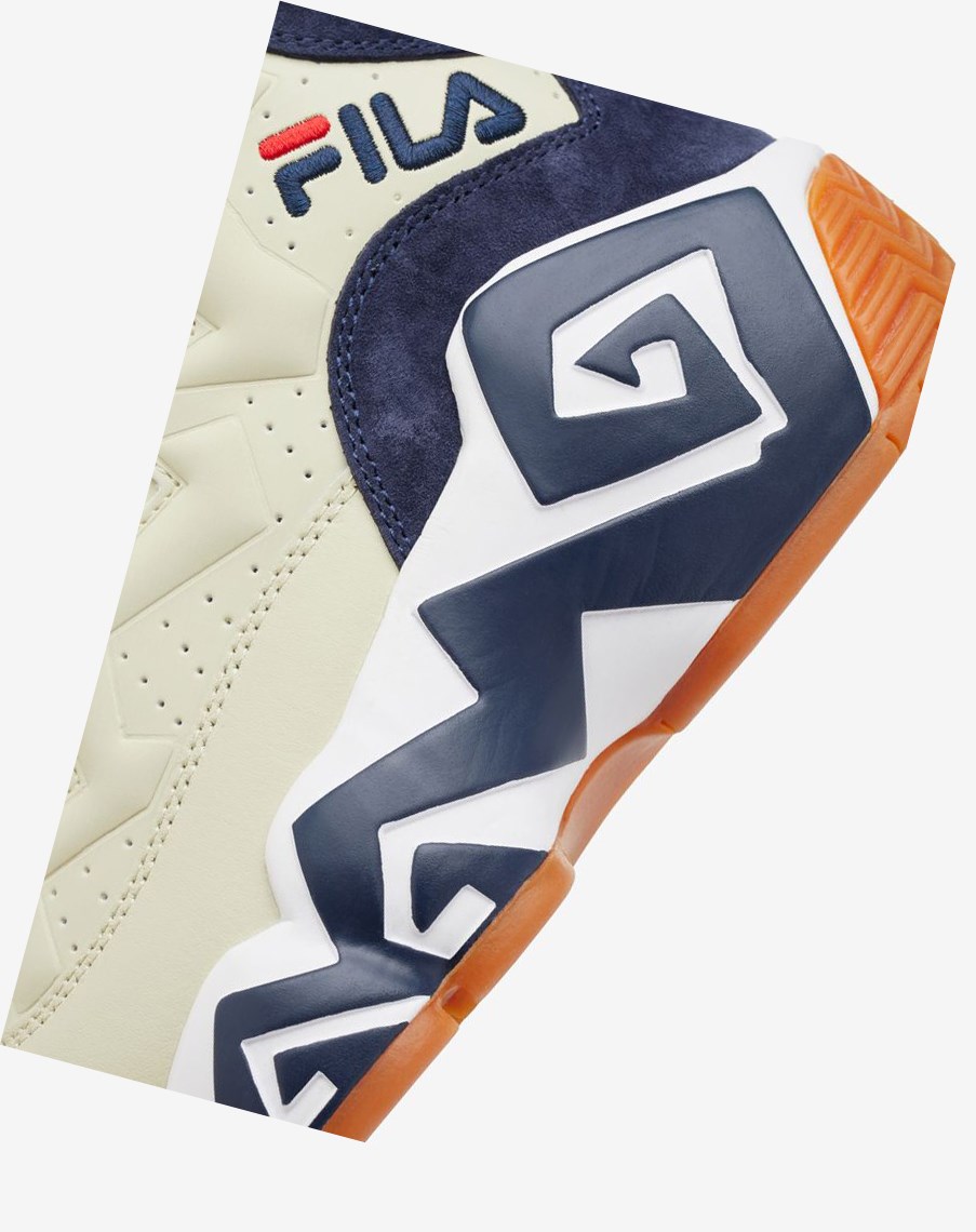 Fila Mb Tenisa Shoes Kremowe Białe Granatowe | LUGEJ-9502