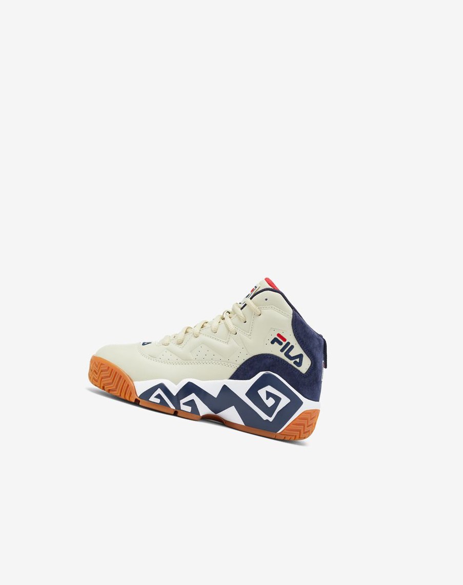 Fila Mb Tenisa Shoes Kremowe Białe Granatowe | LUGEJ-9502