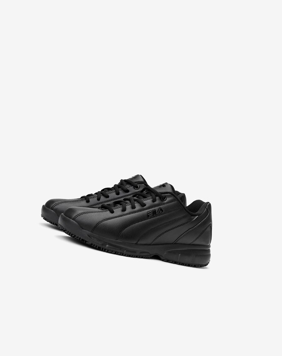 Fila Memory Niteshift Slip Resistant Shoe Codzienne Shoes Blk/Blk/Blk | OMRHN-1726