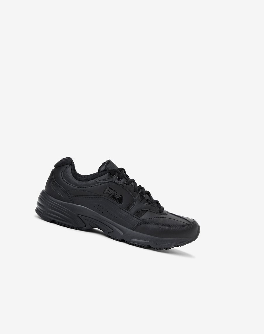 Fila Memory Workshift Slip Resistant Shoe Codzienne Shoes Blk/Blk/Blk | PAGXI-9751