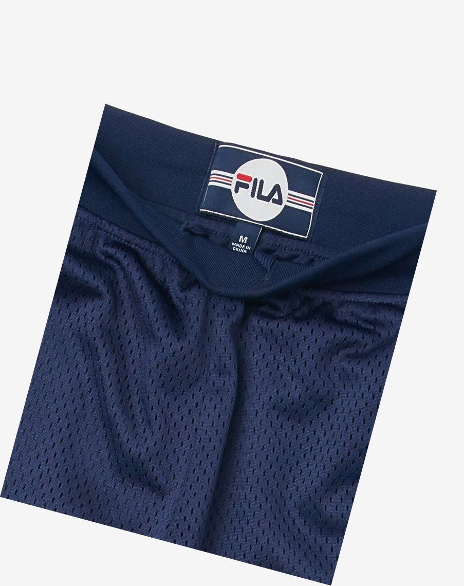 Fila Mesh Shorts Granatowe | VGRUF-0235