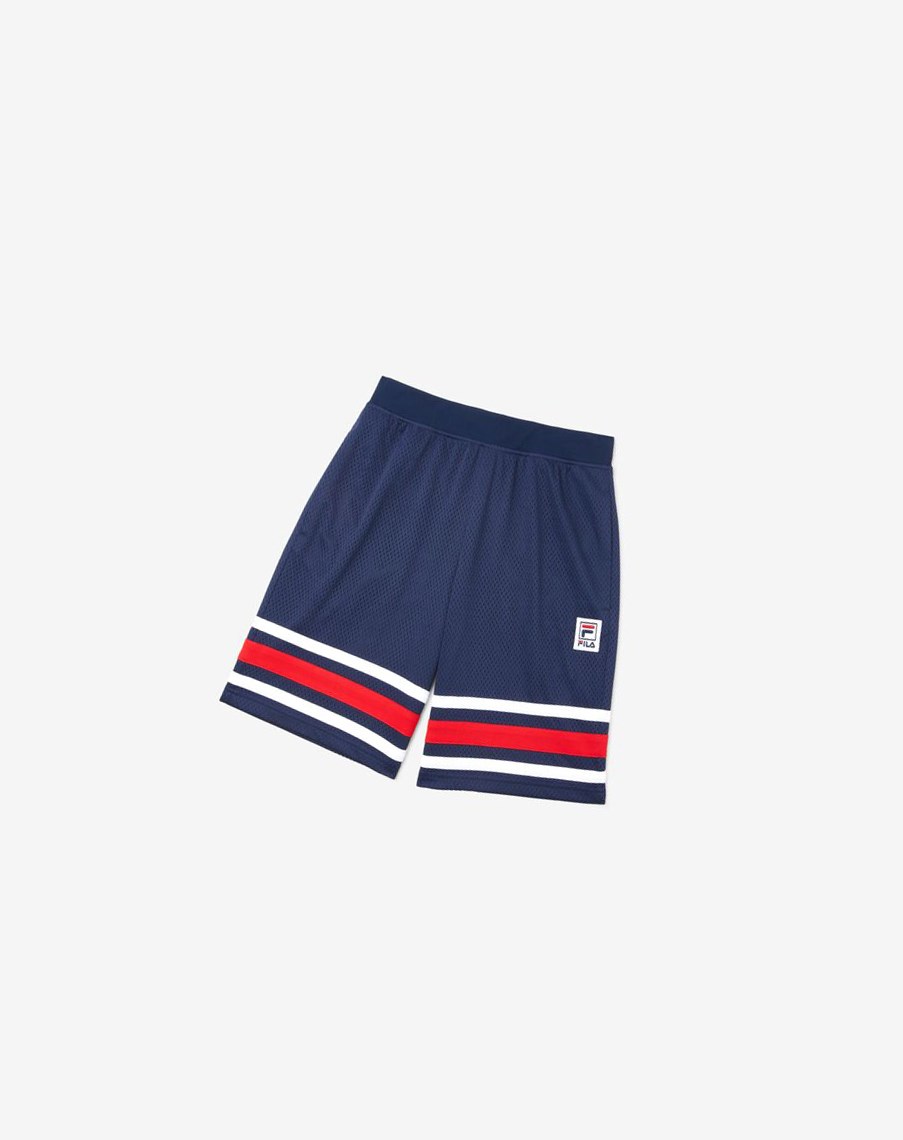 Fila Mesh Shorts Granatowe | VGRUF-0235