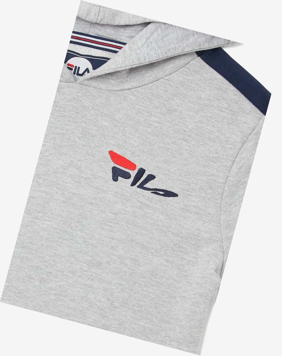 Fila Mindblower Hoodie Szare | RVZCJ-6095