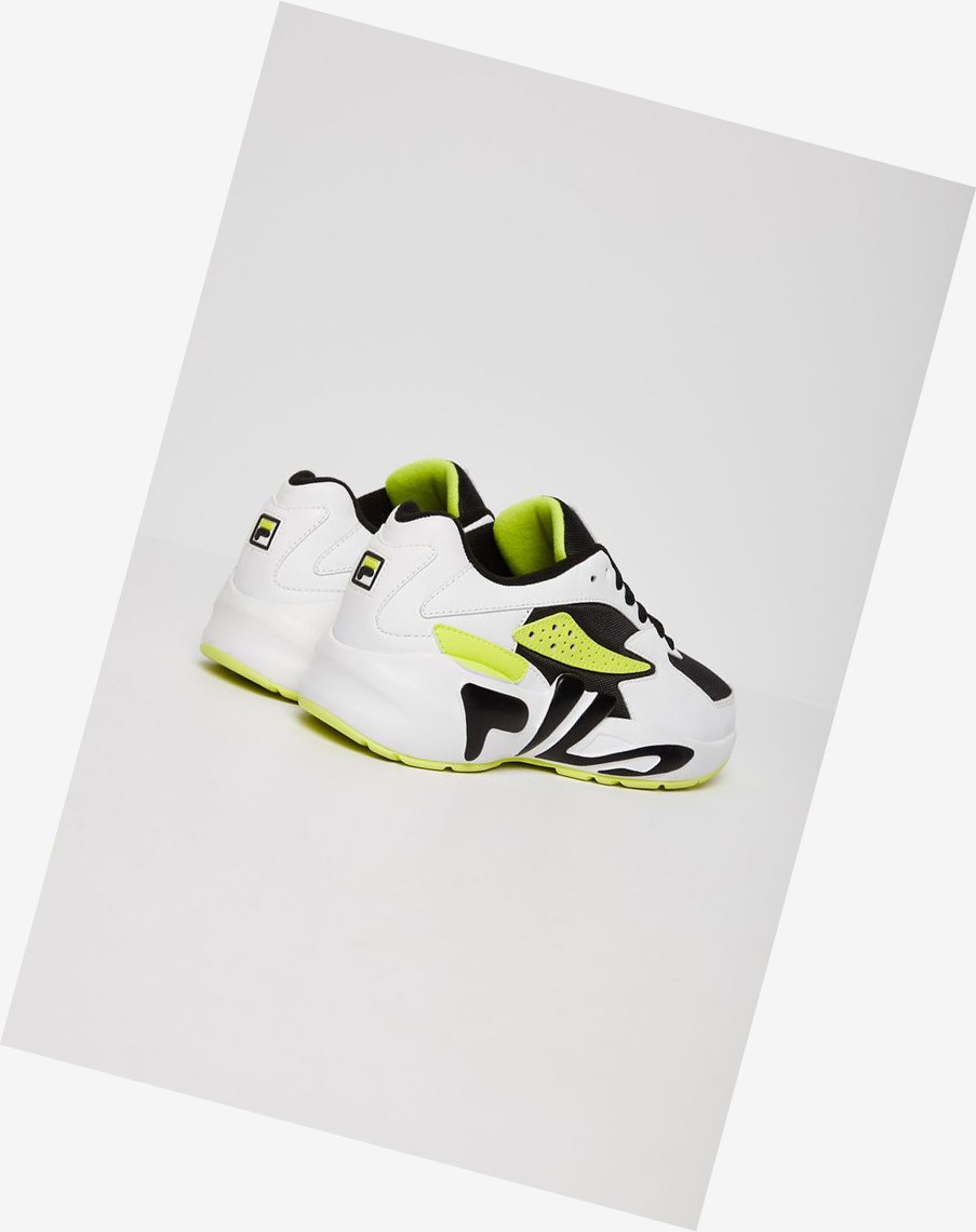 Fila Mindblower Tenisa Shoes Blk/Wht/Sfty | ZGUEM-0541