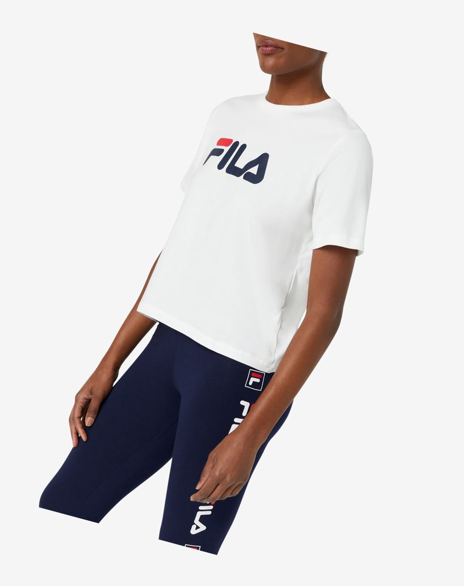 Fila Miss Eagle Tee Białe | HDTSQ-8439