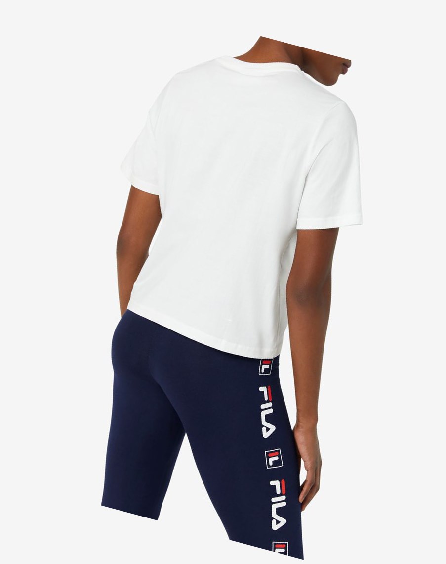 Fila Miss Eagle Tee Białe | HDTSQ-8439