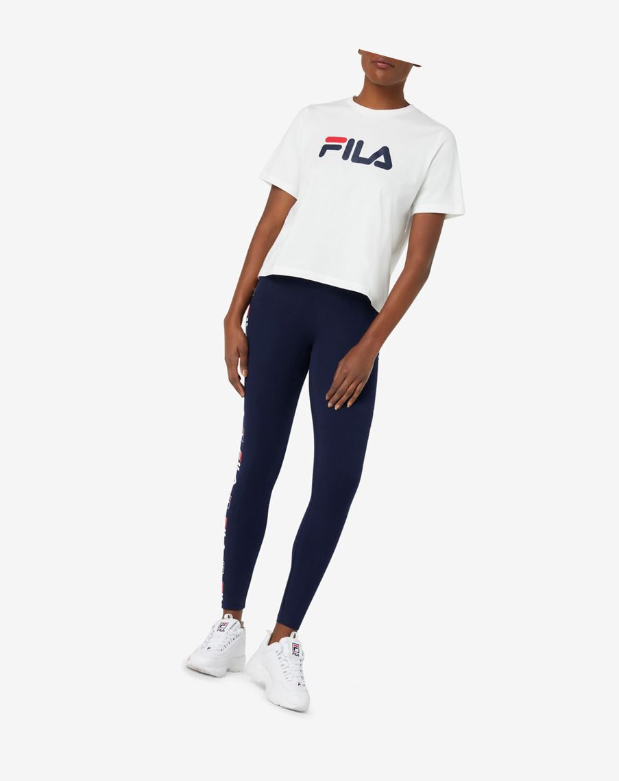 Fila Miss Eagle Tee Białe | HDTSQ-8439