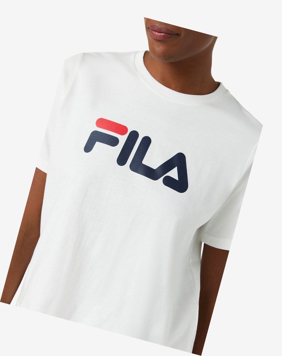 Fila Miss Eagle Tee Białe | HDTSQ-8439