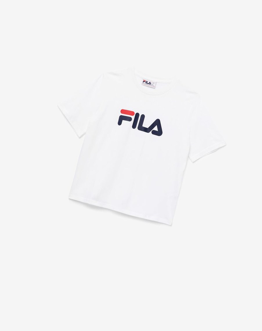 Fila Miss Eagle Tee Białe | LWDZU-2956