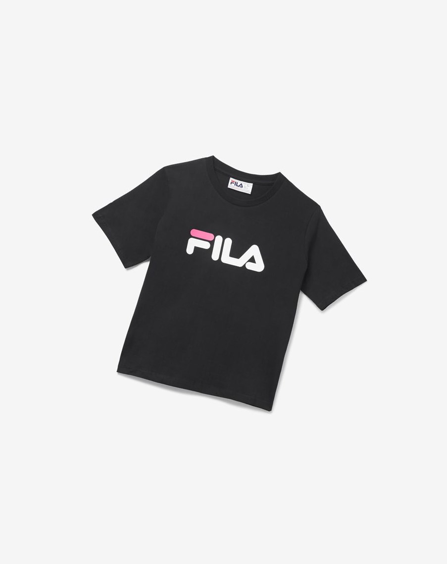 Fila Miss Eagle Tee Czarne Białe Różowe | GCFZY-9410