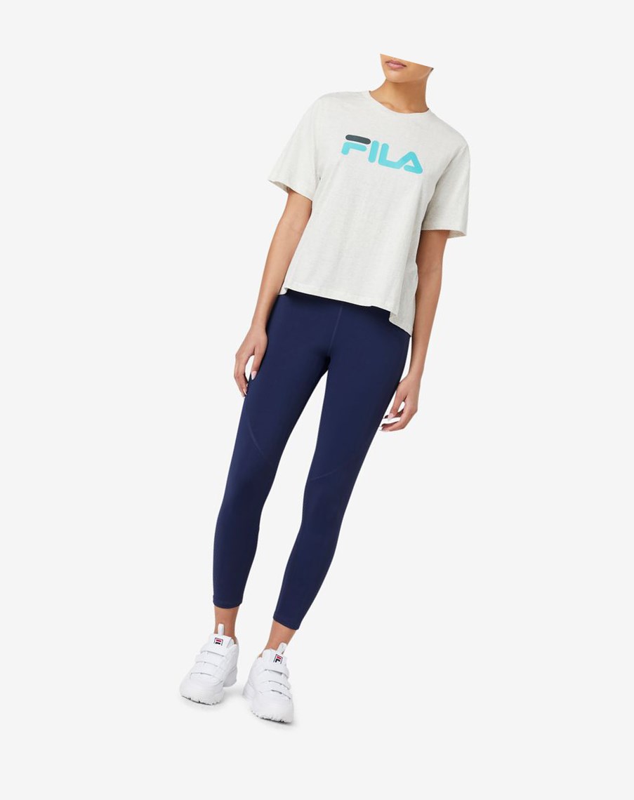 Fila Miss Eagle Tee Niebieskie Turkusowe | QMKTP-6870