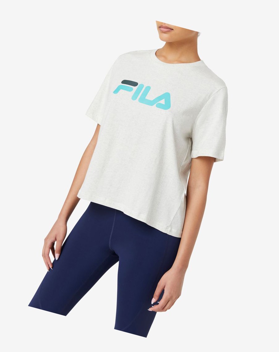 Fila Miss Eagle Tee Niebieskie Turkusowe | QMKTP-6870